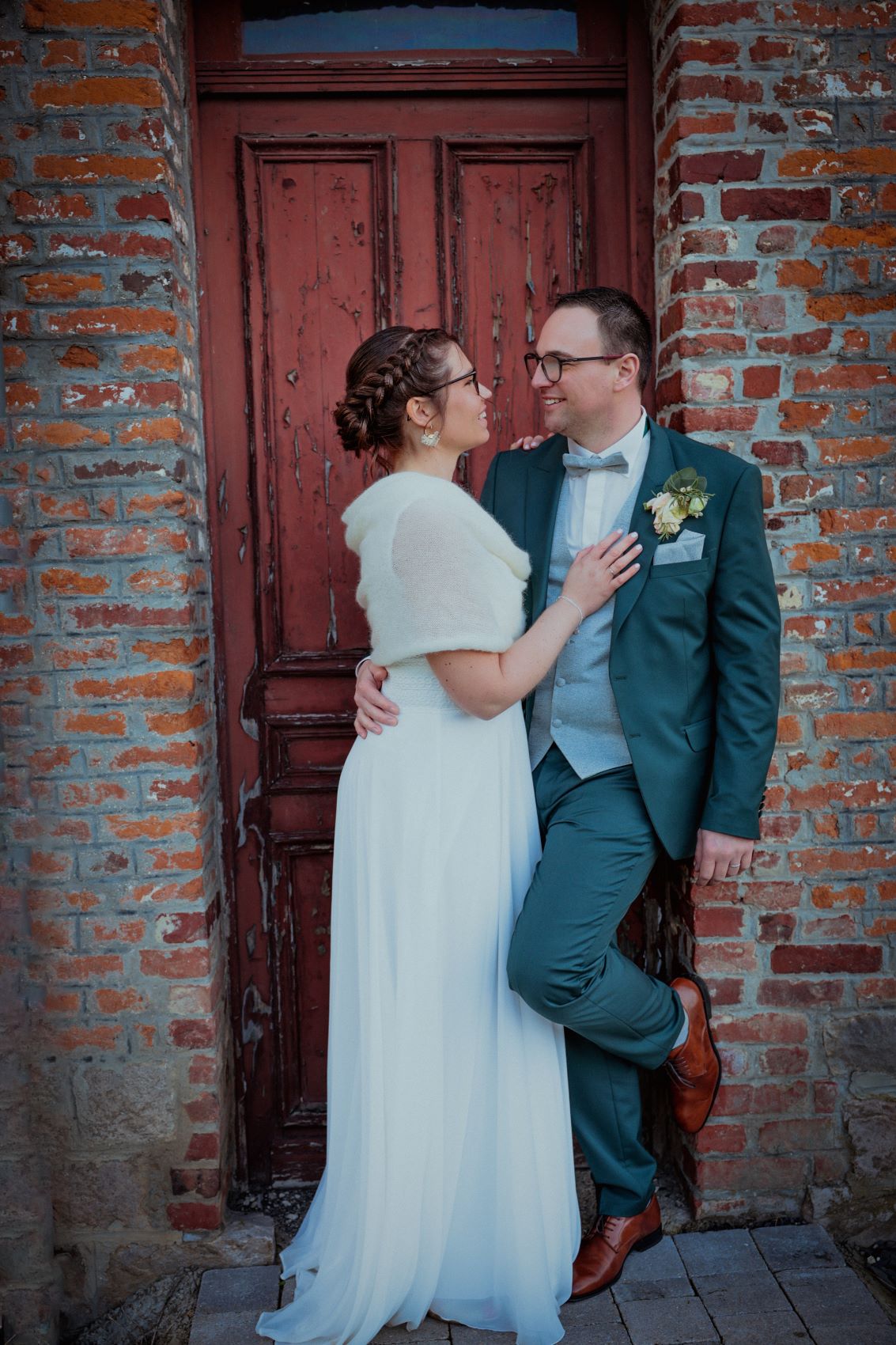 photo vintage couple mariage cantin